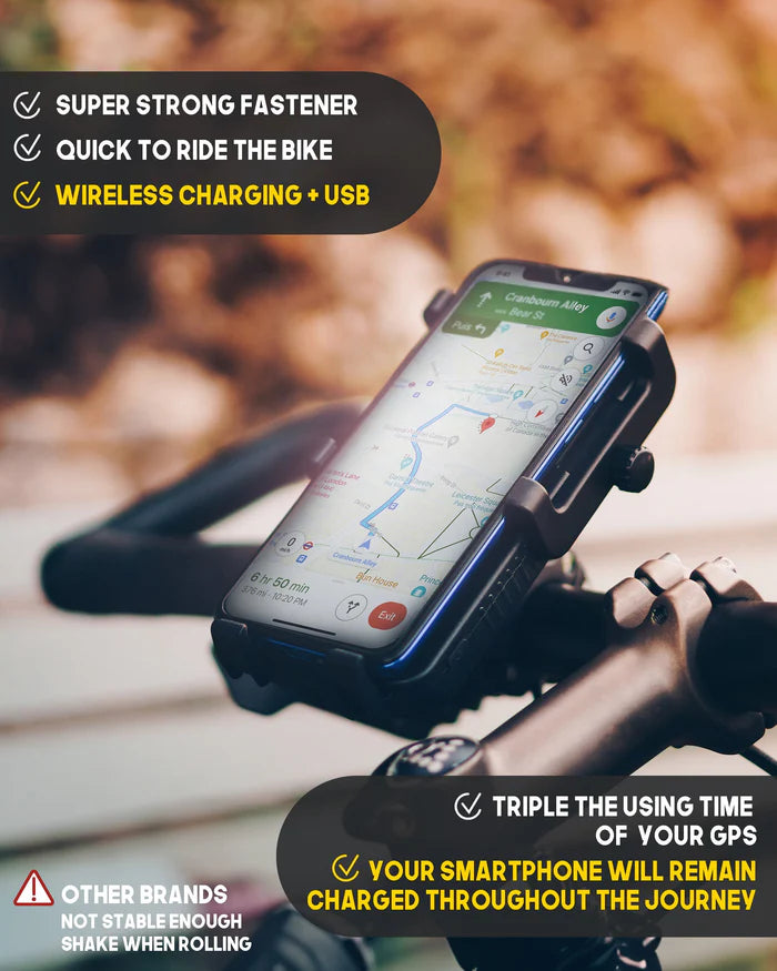 Sunslice Cyclotron 5000 MaH Powerbank, Telefonhalterung und Fahrradlicht