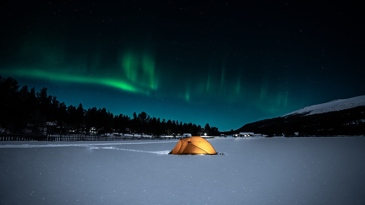 Eddy's Adventure in Norwegen mit dem Nemo Kunai und Polarlichtern - Foto: Markus König