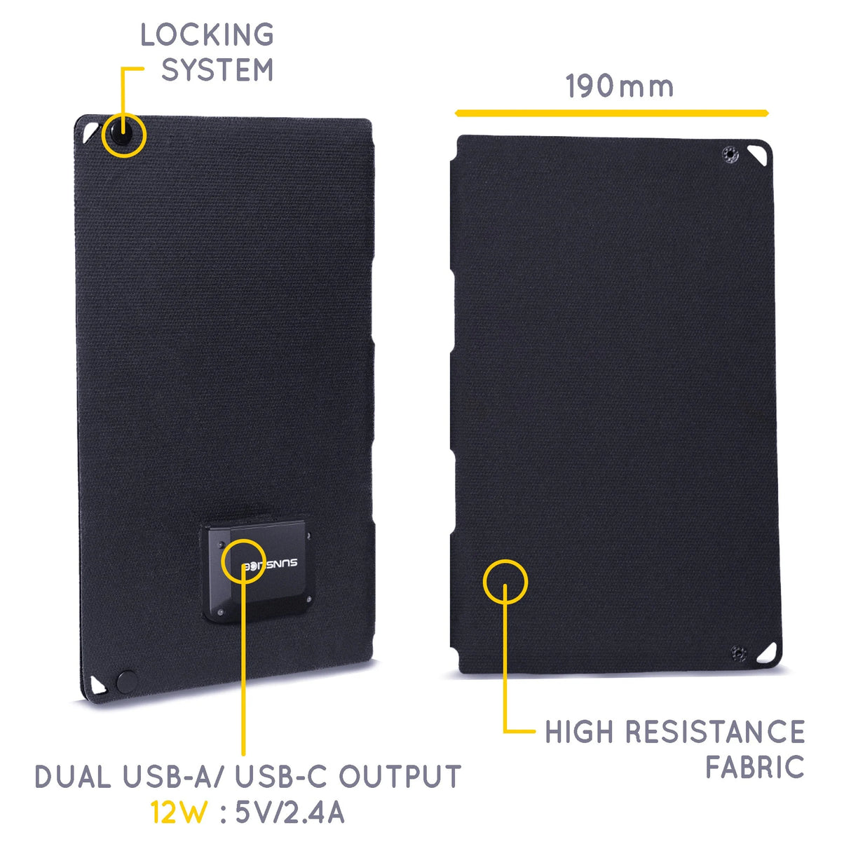 Sunsclice Fusion Flex 12 - ultraleichtes Solarpanel für mehrtägige Touren