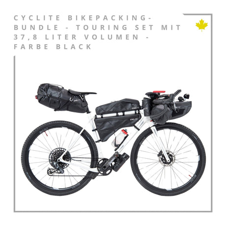 CYCLITE Bikepacking - Bundle - Touring Set - 37,8L Volumen - black JETZT MIETEN bei Eddy's Adventure