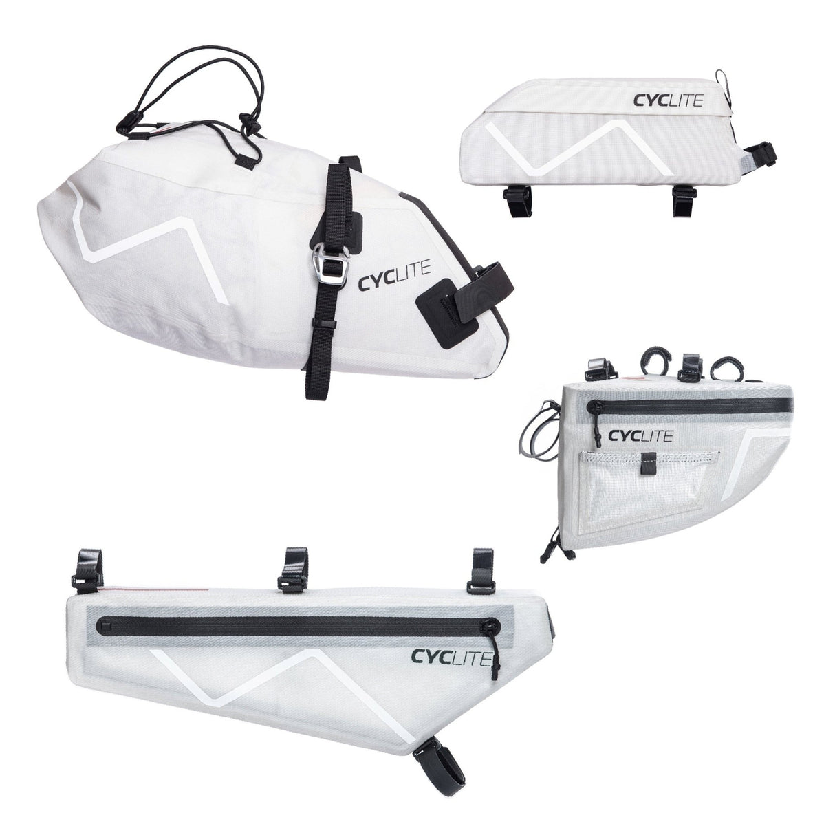 Bundle | CYCLITE Bikepacking - Bundle - Race Set - 16,5L Volumen - lightgrey | Eddy's Adventure