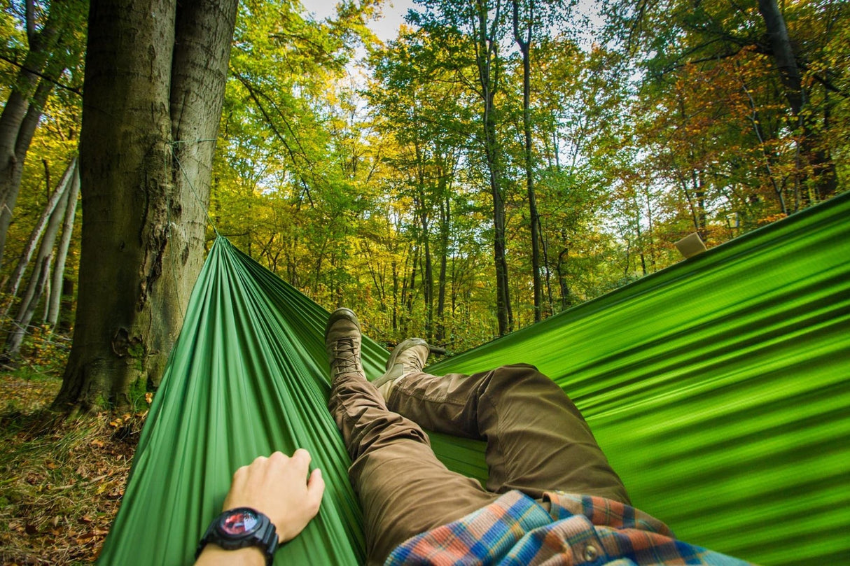Lesovik DUCH Hängematte | robust und gross 300 x 150cm Hängematten mieten I Eddy's Adventure
