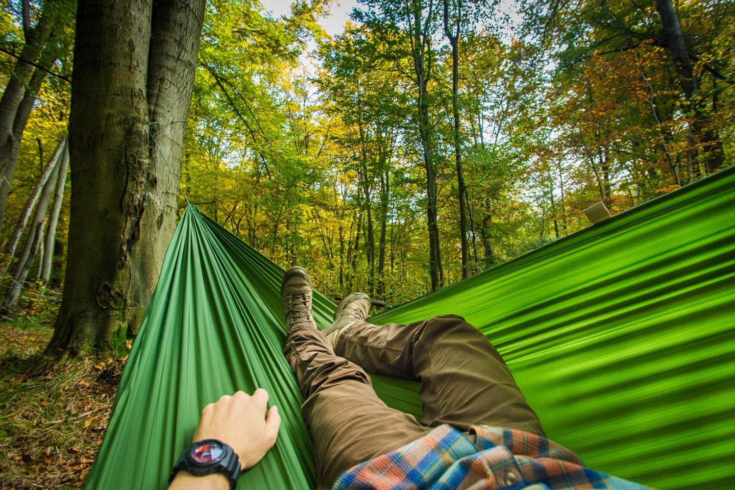 Lesovik DUCH Hängematte | robust und gross 300 x 150cm Hängematten mieten I Eddy's Adventure