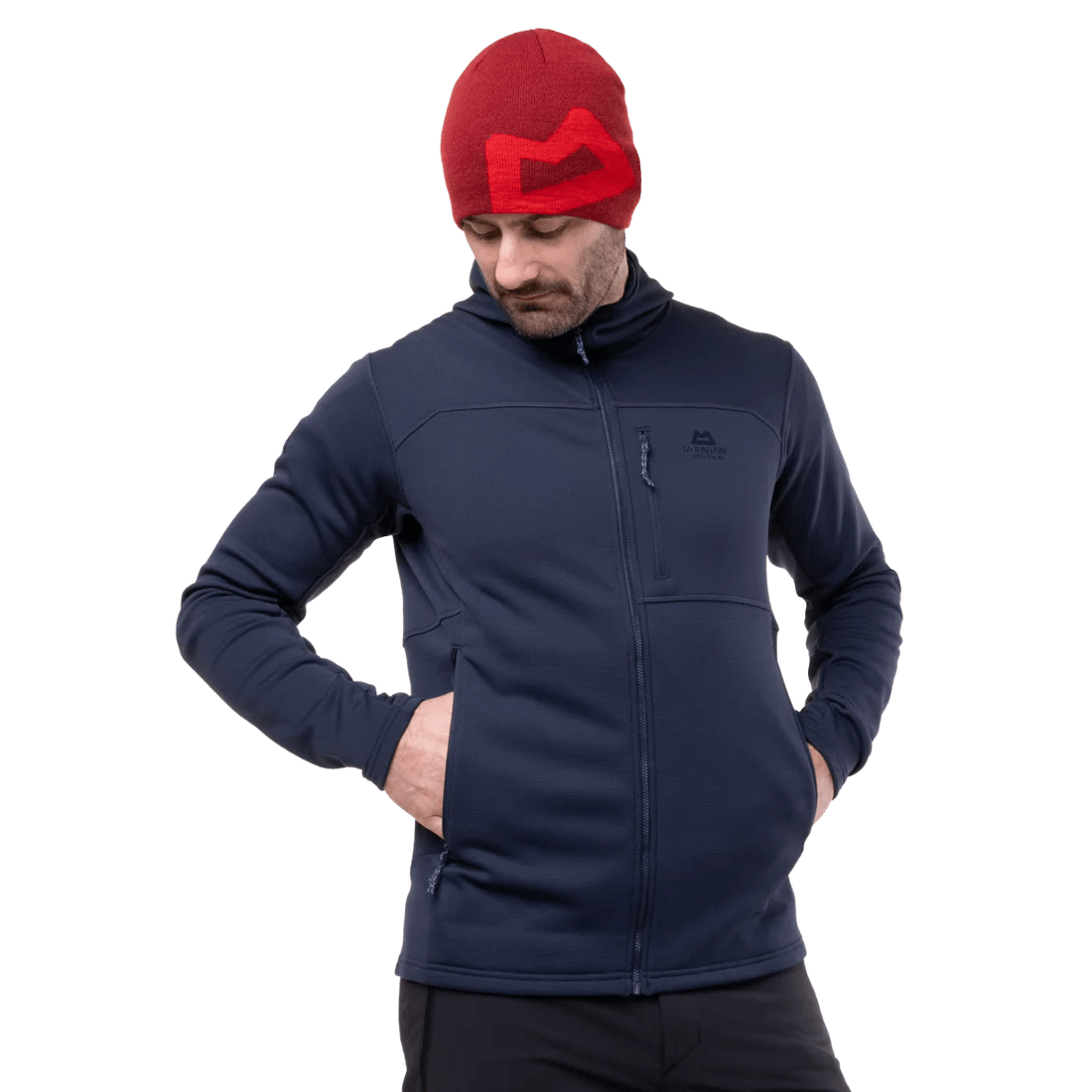 Mountain Equipment Durian Hooded Jacket - Robuste Fleecejacke Männer für Winterbergtouren und Skitouren Fleecejacke Männer mieten I Eddy's Adventure