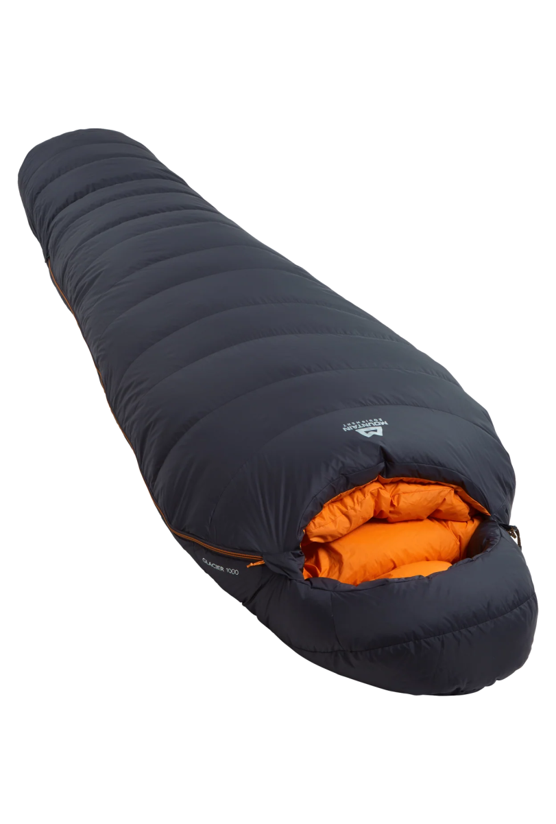 Mountain Equipment Glacier 1000 I Wasserabweisender Winter - Daunenschlafsack Daunenschlafsäcke mieten I Eddy's Adventure
