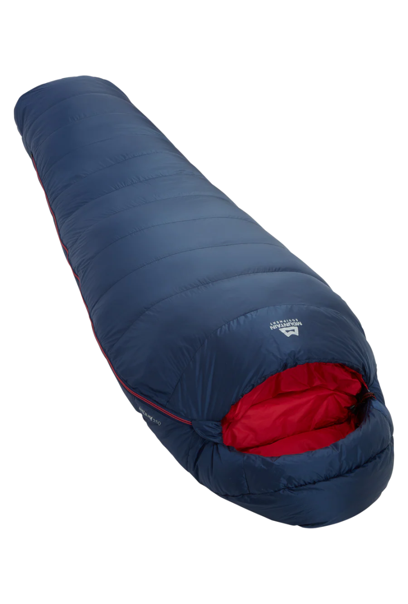 Mountain Equipment Helium 250 Daunenschlafsack für Rucksack - und Bikepackingtouren (re - use) Daunenschlafsack Frühling/Sommer mieten I Eddy's Adventure