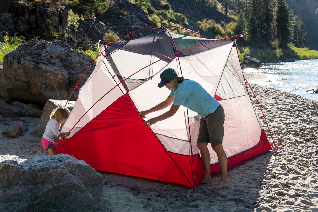 MSR Habitude 4 - Familienzelt mit Stehhöhe für 4 Personen inkl. Zeltunterlage Familienzelte mieten I Eddy's Adventure