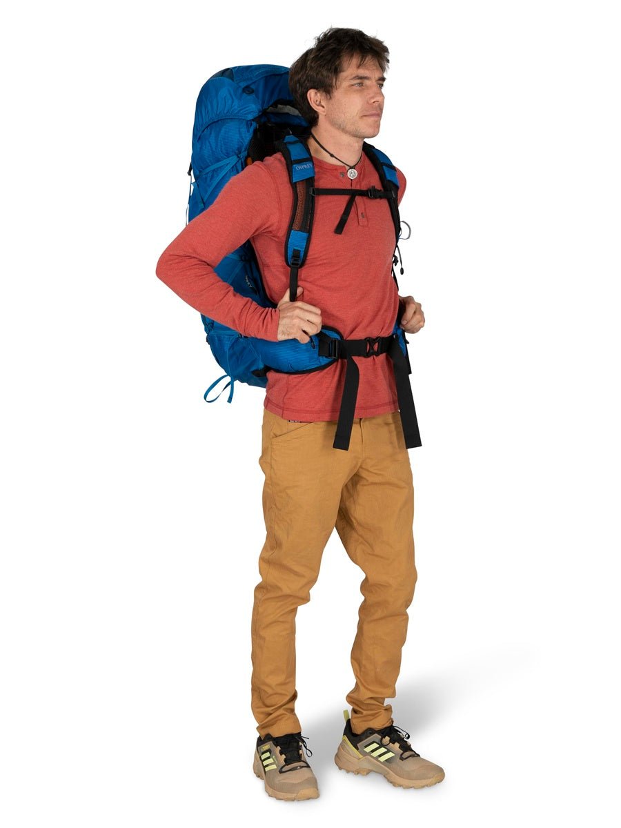 Osprey Exos 58 L - Ultraleichter Trekkingrucksack Herren Trekkingrucksäcke von 50 - 70 Liter mieten I Eddy's Adventure