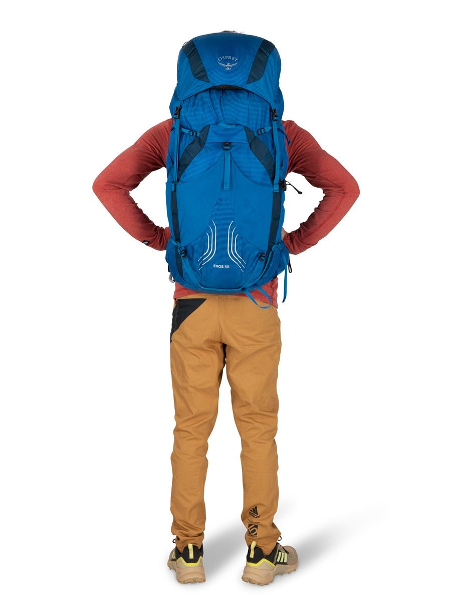 Osprey Exos 58 L - Ultraleichter Trekkingrucksack Herren Trekkingrucksäcke von 50 - 70 Liter mieten I Eddy's Adventure