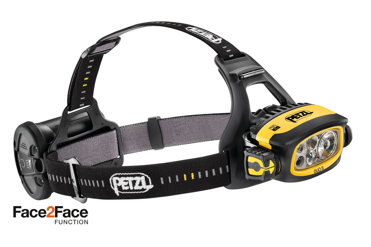 Petzl DUO® S - Extrem leistungsstarke, wasserdichte, aufladbare Stirnlampe Stirnlampe mieten I Eddy's Adventure