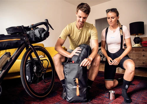 Ortlieb Gravel-Pack QL2.2 - Taschenpaar Bikepacking/ Gepäckträgertaschen mit je 14,5 Liter