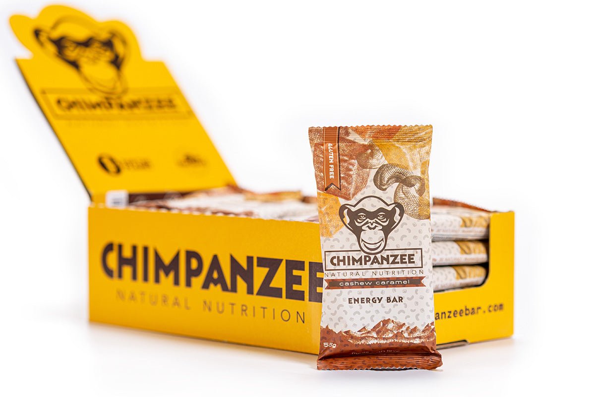 Energy Bar | Chimpanzee Energy Bar - Dark Cashew Caramel | Eddy's Adventure