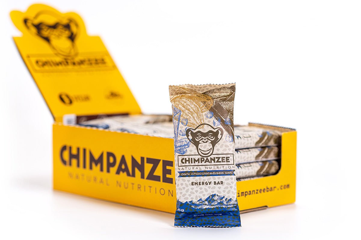 Energy Bar | Chimpanzee Energy Bar - Dark Chocolate & Sea Salt | Eddy's Adventure