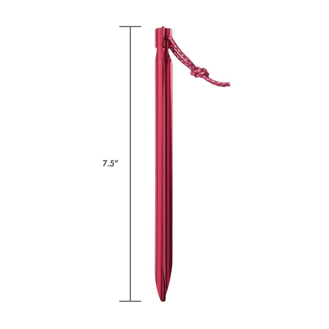 Zeltheringe | MSR Groundhog Zeltheringe 6 Stück | Länge 19 cm | Eddy's Adventure