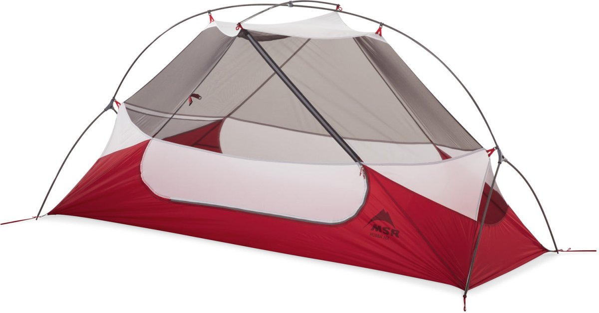 Trekkingzelt 1 Person - 3 - Jahreszeiten | MSR Hubba NX Solo grey | leichtes Rucksackzelt 1 Person | Eddy's Adventure