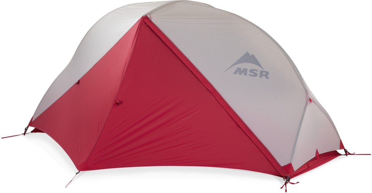 Trekkingzelt 1 Person - 3 - Jahreszeiten | MSR Hubba NX Solo grey | leichtes Rucksackzelt 1 Person | Eddy's Adventure