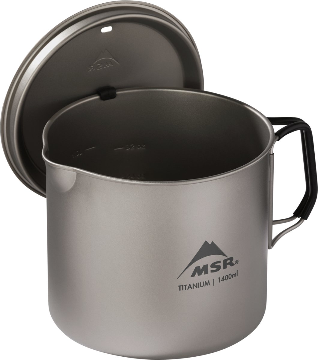 Camping - Geschirr | MSR Titanium Kettle 1400ml Kochkessel | Eddy's Adventure