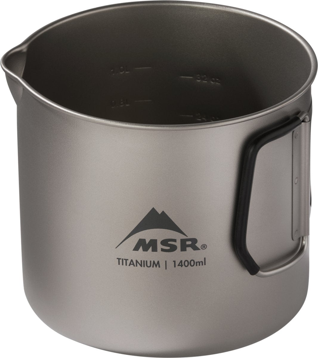 Camping - Geschirr | MSR Titanium Kettle 1400ml Kochkessel | Eddy's Adventure