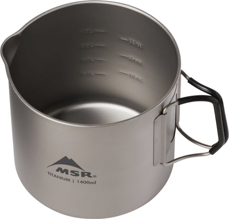 Camping - Geschirr | MSR Titanium Kettle 1400ml Kochkessel | Eddy's Adventure
