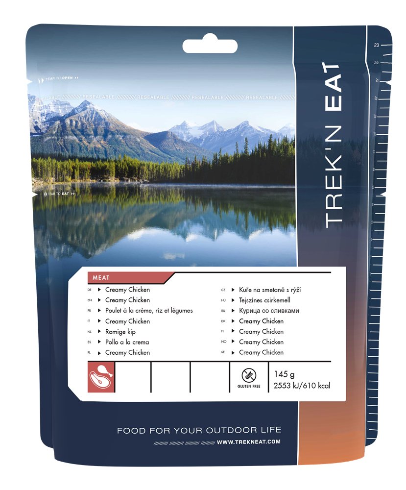 Trekking - Nahrung gefriergetrocknet | Trek'n Eat Creamy Chicken | Eddy's Adventure