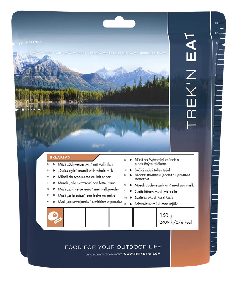 Trekking - Nahrung gefriergetrocknet | Trek'n Eat Müsli Schweizer Art mit Vollmilch | Eddy's Adventure