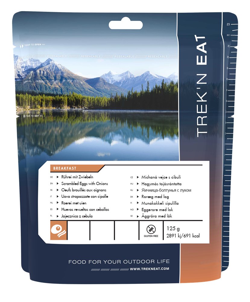 Trekking - Nahrung gefriergetrocknet | Trek'n Eat Rührei mit Zwiebeln | Eddy's Adventure