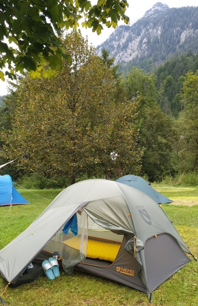 Renting equipment for cycling trips: My experience with high-quality tent and sleeping mat