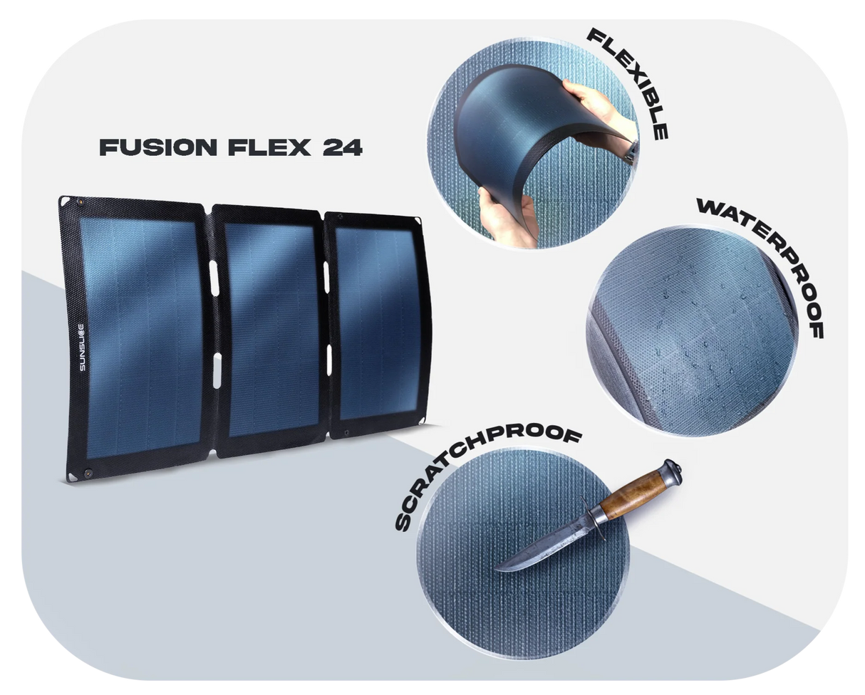 Sunsclice Fusion Flex 24 - tragbares Solarpanel für mehrtägige Touren