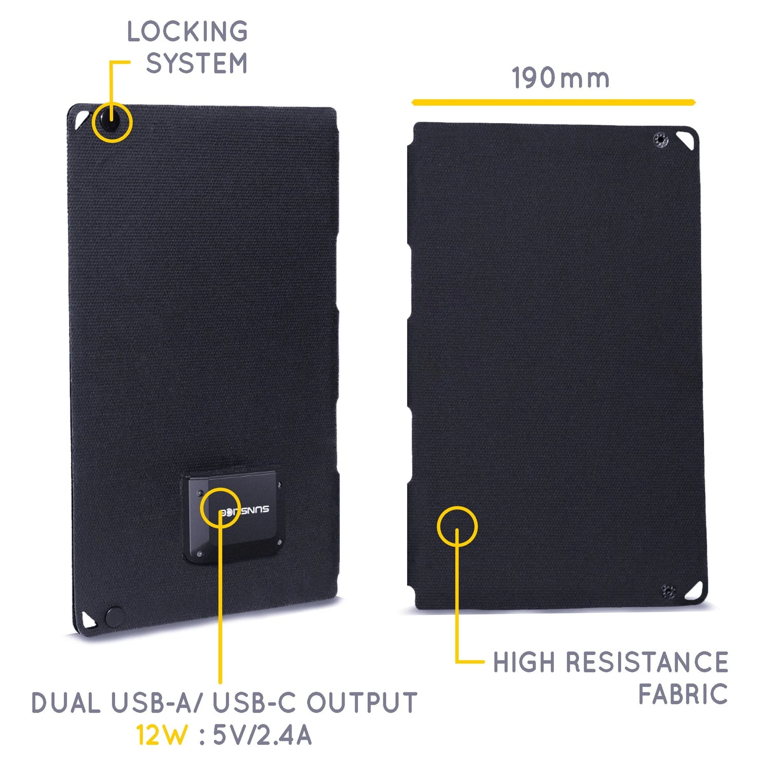 Sunsclice Fusion Flex 12 - ultraleichtes Solarpanel für mehrtägige Touren
