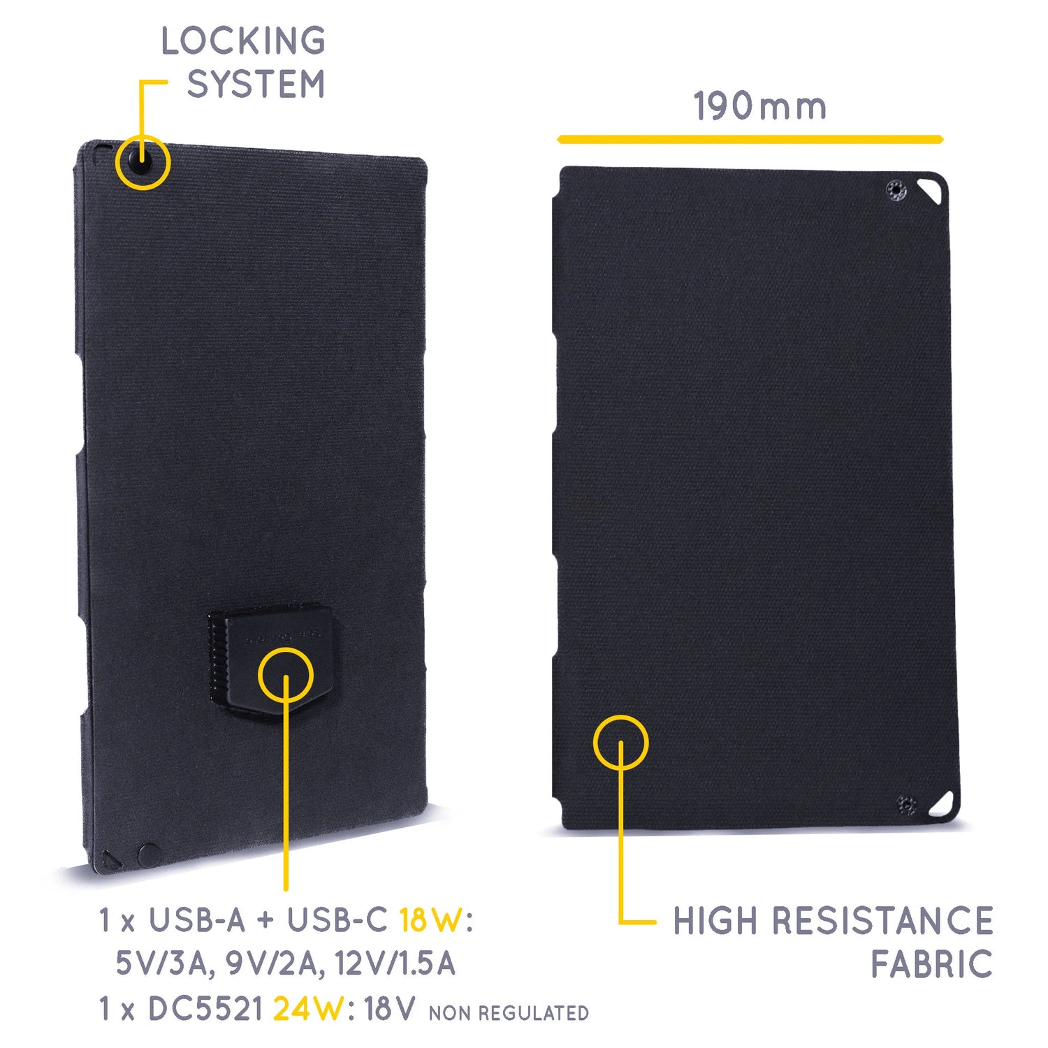 Sunsclice Fusion Flex 24 - tragbares Solarpanel für mehrtägige Touren