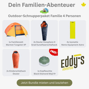 Outdoor-Schnupperpaket Familie 4 Personen
