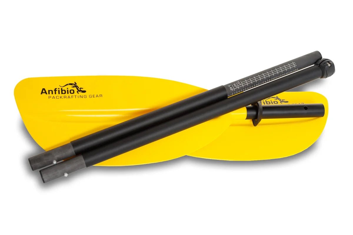 Packraft - Paddel | Anfibio Vertex Multi Tour - Glasfaser - Doppelpaddel oder Stechpaddel für Packrafts | Eddy's Adventure