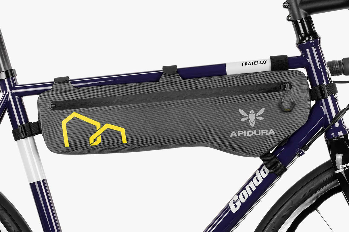 Apidura Expedition Tall Frame Pack (große Rahmentasche) Bikepacking Taschen mieten I Eddy's Adventure