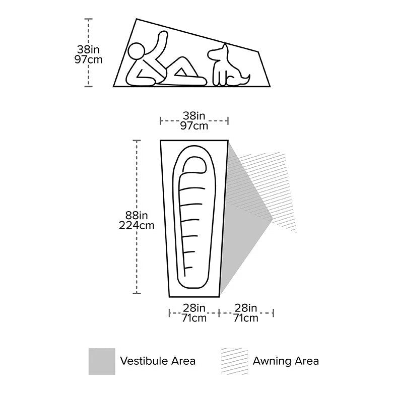 Big Agnes Copper Spur UL1 - Bikepacking Zelt für 1 Person
