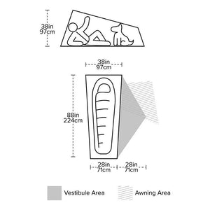 Big Agnes Copper Spur UL1 - Bikepacking Zelt für 1 Person