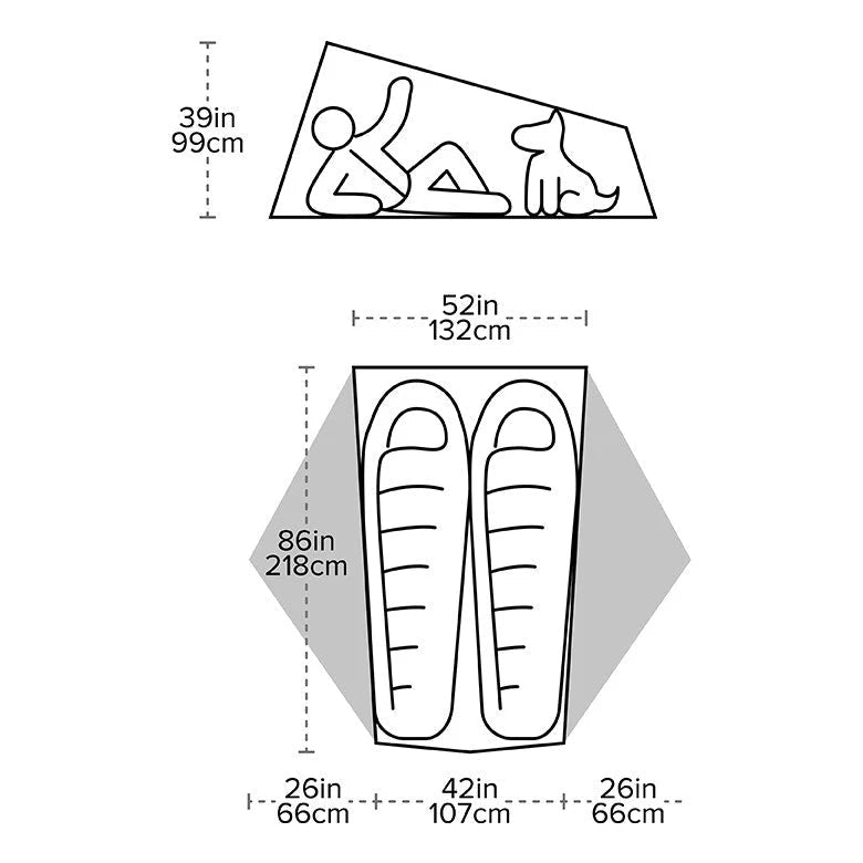 Big Agnes Tiger Wall UL2 - Bikepacking Zelt für 2 Personen