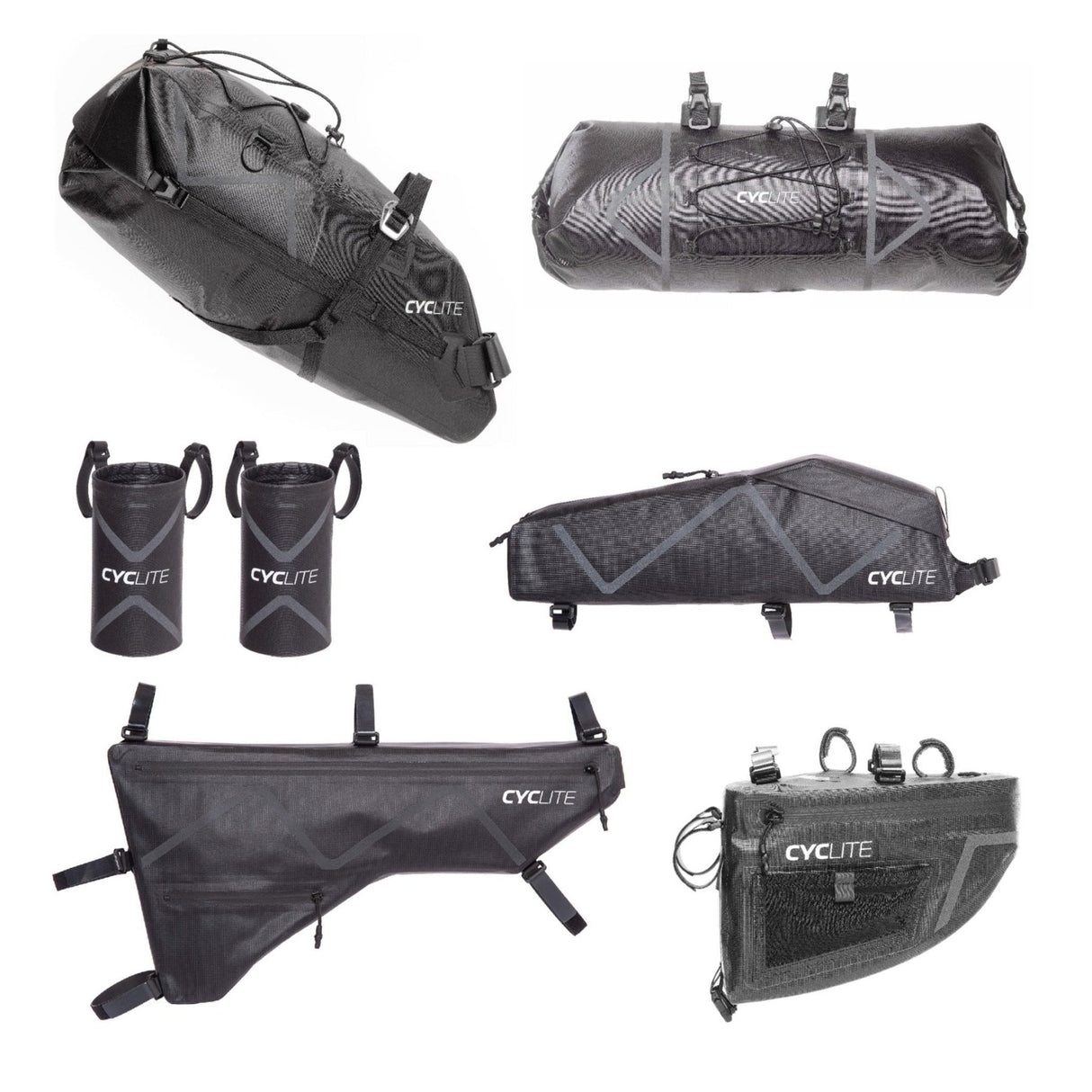 CYCLITE Bikepacking - Bundle - Touring Set - 37,8L Volumen - black JETZT MIETEN bei Eddy's Adventure