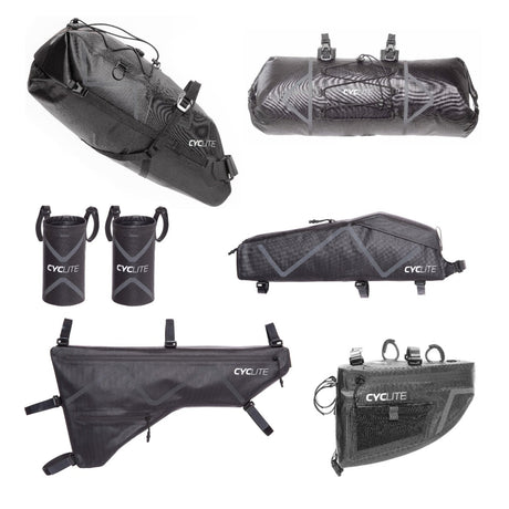 CYCLITE Bikepacking - Bundle - Touring Set - 37,8L Volumen - black JETZT MIETEN bei Eddy's Adventure