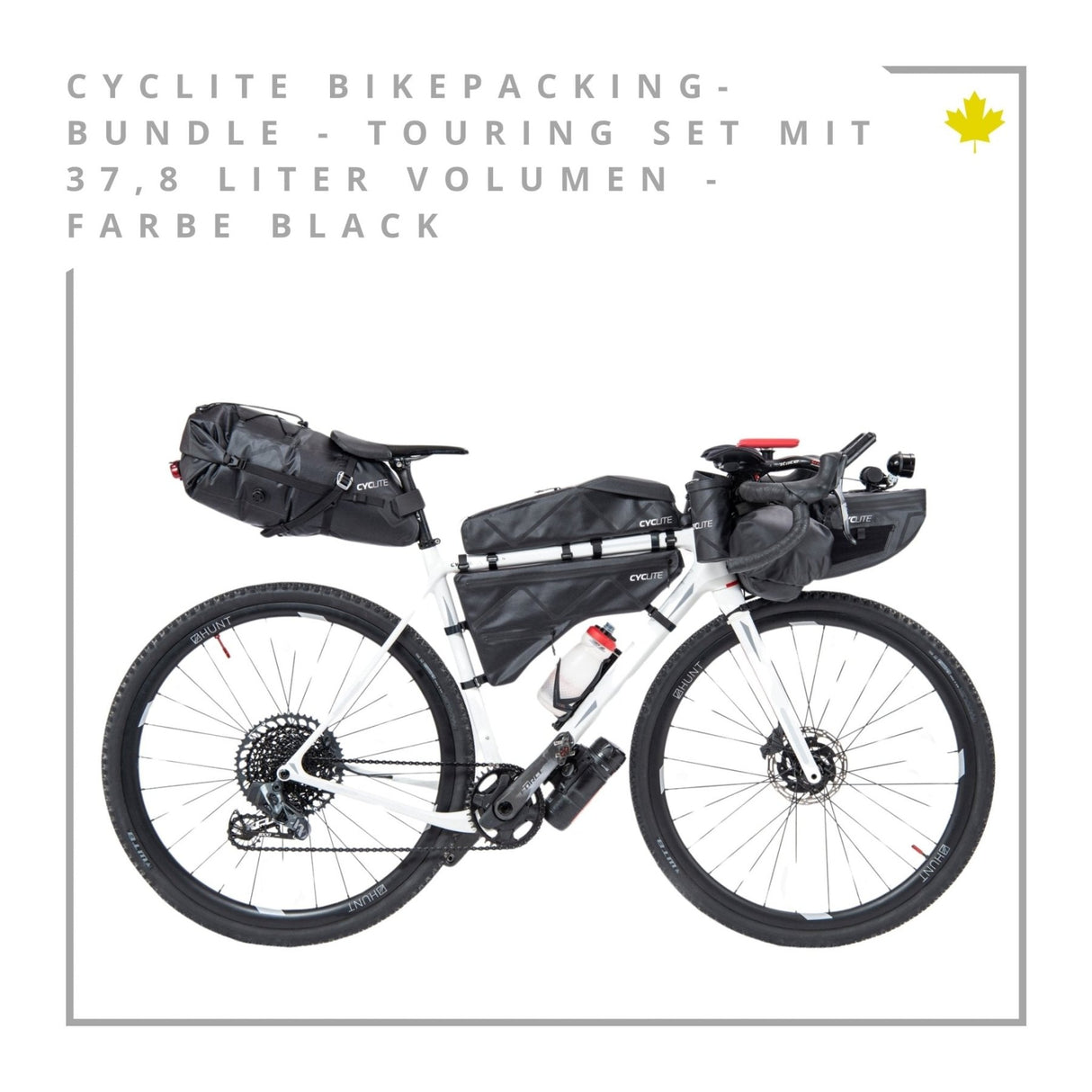 CYCLITE Bikepacking - Bundle - Touring Set - 37,8L Volumen - black JETZT MIETEN bei Eddy's Adventure