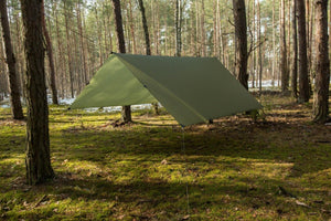 Lesovic Groza Tarp 300 x 300 cm - inkl. Abspannleinen (ohne Zeltheringe) (re - use) JETZT MIETEN bei Eddy's Adventure