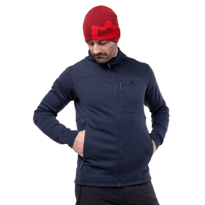 Mountain Equipment Durian Hooded Jacket - Robuste Fleecejacke Männer für Winterbergtouren und Skitouren Fleecejacke Männer mieten I Eddy's Adventure