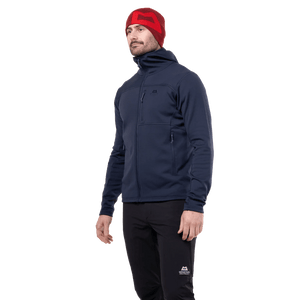 Mountain Equipment Durian Hooded Jacket - Robuste Fleecejacke Männer für Winterbergtouren und Skitouren Fleecejacke Männer mieten I Eddy's Adventure