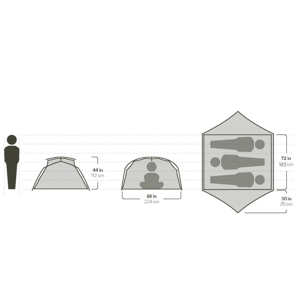 Nemo Aurora Ridge 2P - Backpacking Tent and Camping Tent