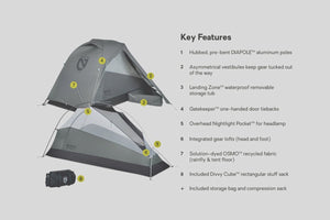 Nemo Dragonfly Osmo Bikepack 1P - Modell 2026 - ultraleichtes Trekkingzelt