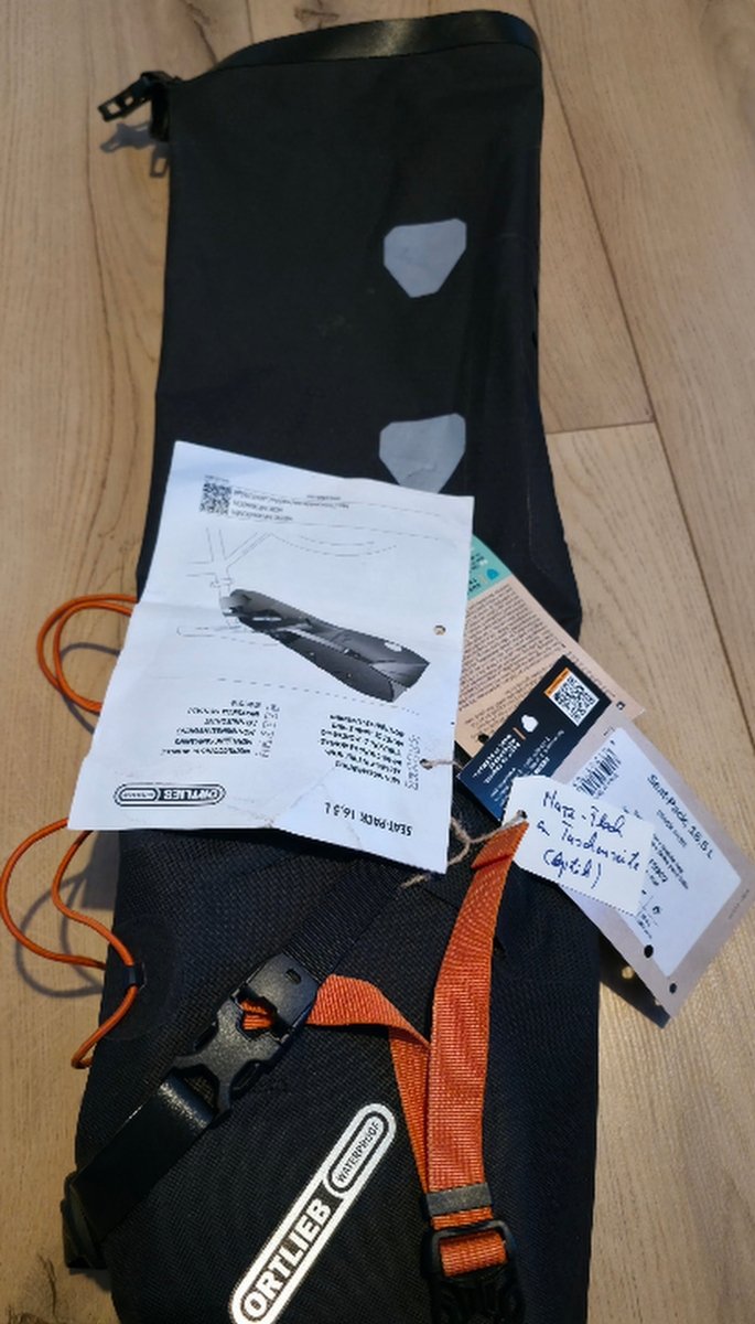 Ortlieb Seat - Pack - 16.5 Liter - Satteltasche für Bikepacking (re - use) Satteltaschen mieten I Eddy's Adventure