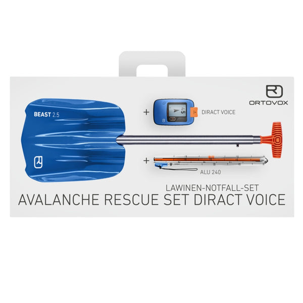 Ortovox Rescue Set Diract Voice - Notfallset mit LVS, Schaufel, Sonde