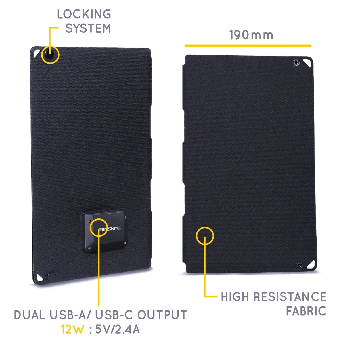 Sunsclice Fusion Flex 12 - ultraleichtes Solarpanel für mehrtägige Touren