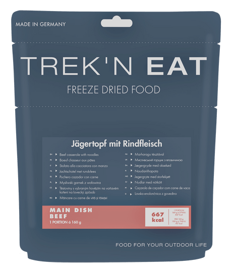Trek'n Eat - Jägertopf mit Rind und Nudeln - Trekkingnahrung