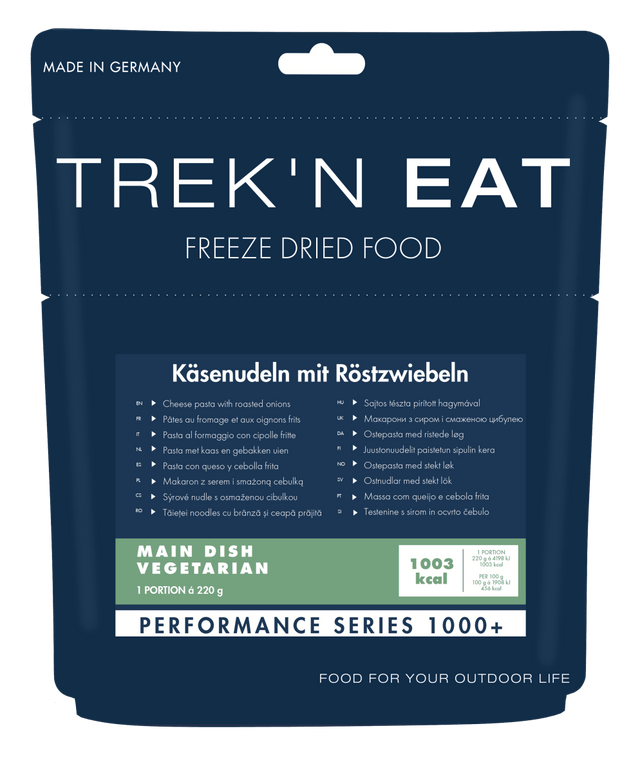 Trek'n Eat - Käsenudeln mit Röstzwiebeln - Trekkingnahrung PS1000+