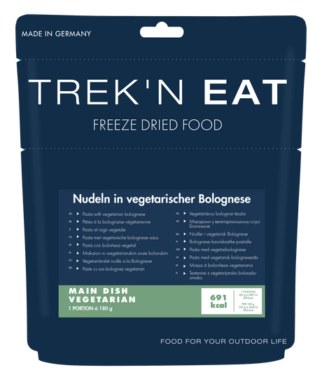 Trek'n Eat - Nudeln in vegetarischer Bolognese - Trekkingnahrung